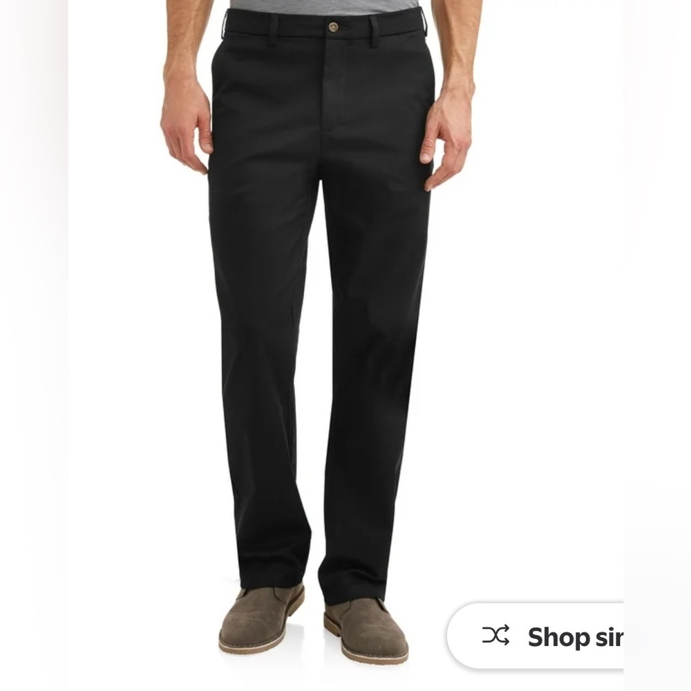 George Men's and Big Men's Premium Regular Fit‎ Khaki Pant Like New